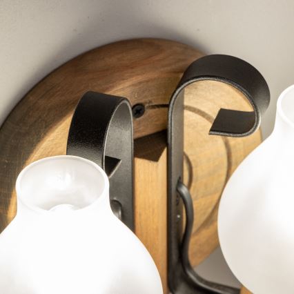 Brilagi - Nástěnné svítidlo ROATA APLICA 2xE14/40W/230V buk