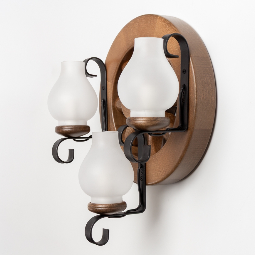 Brilagi - Nástěnné svítidlo ROATA APLICA 3xE14/40W/230V buk/ořech