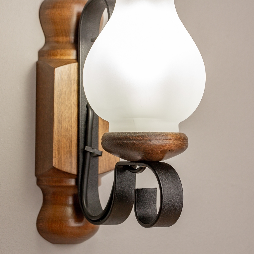 Brilagi - Nástěnné svítidlo RUSTIC 1xE14/40W/230V buk/ořech