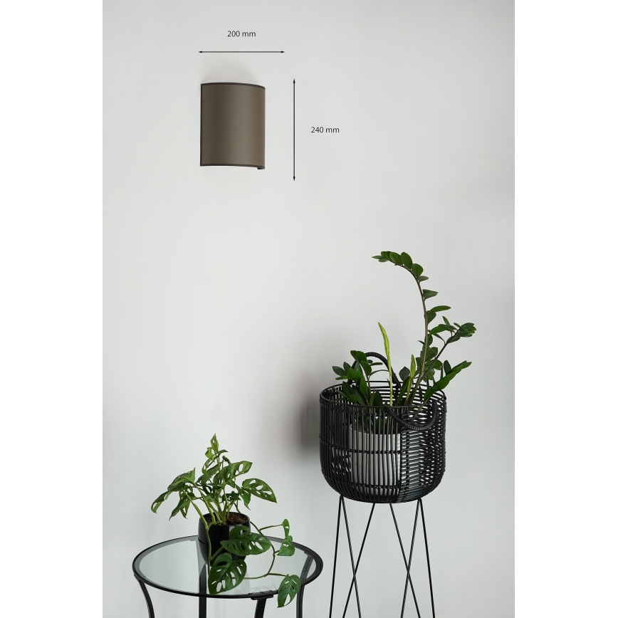 Brilagi - Nástěnné svítidlo SEMI 1xE27/15W/230V hnědá