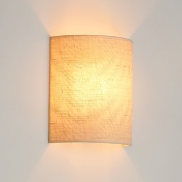 Brilagi - Nástěnné svítidlo SEMI 1xE27/15W/230V pr. 20 cm krémová