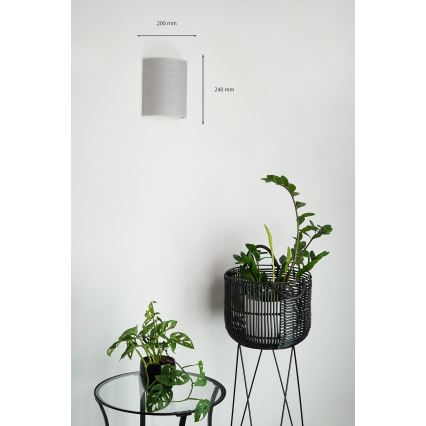Brilagi - Nástěnné svítidlo SEMI 1xE27/15W/230V pr. 20 cm šedá