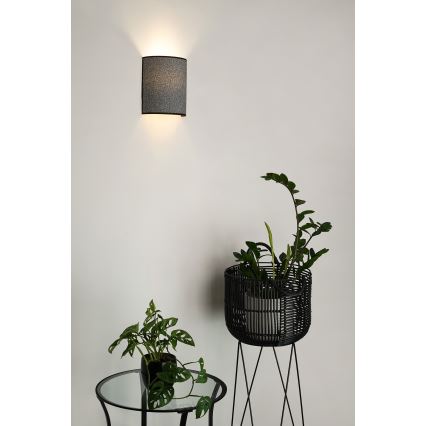 Brilagi - Nástěnné svítidlo SEMI 1xE27/15W/230V pr. 20 cm šedá