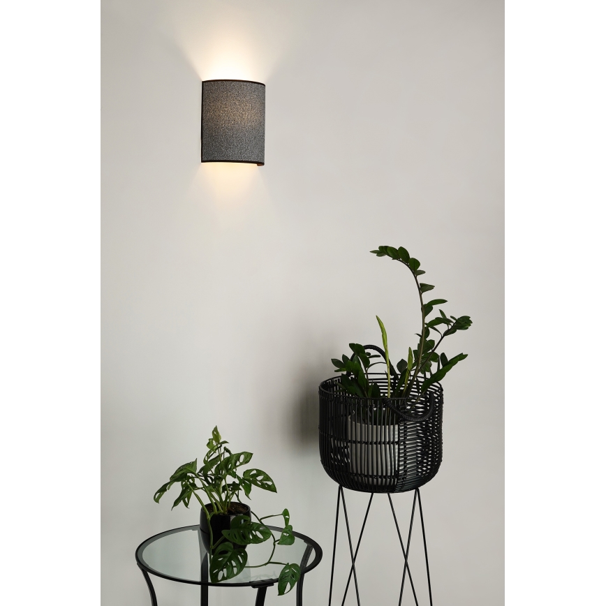 Brilagi - Nástěnné svítidlo SEMI 1xE27/15W/230V pr. 20 cm šedá