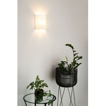 Brilagi - Nástěnné svítidlo SEMI 1xE27/15W/230V pr. 20 cm světle šedá