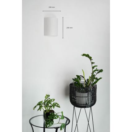 Brilagi - Nástěnné svítidlo SEMI 1xE27/15W/230V pr. 20 cm světle šedá