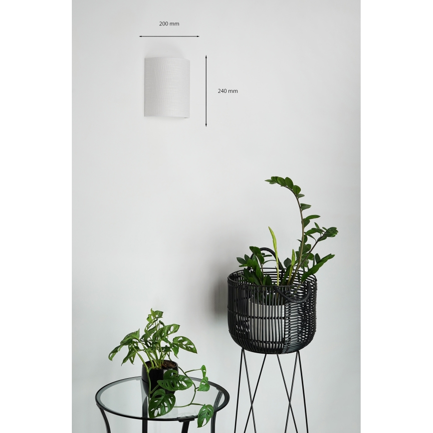 Brilagi - Nástěnné svítidlo SEMI 1xE27/15W/230V pr. 20 cm světle šedá