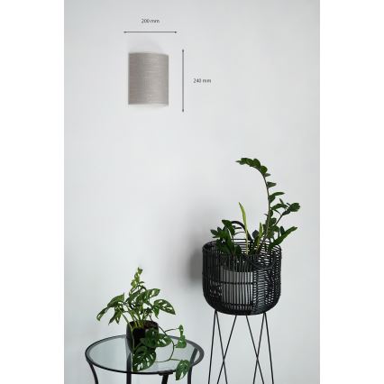 Brilagi - Nástěnné svítidlo SEMI 1xE27/15W/230V pr. 20 cm tmavě šedá