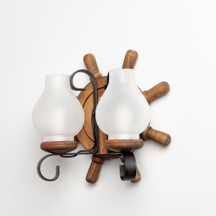 Brilagi - Nástěnné svítidlo TIMONA 2xE14/40W/230V buk