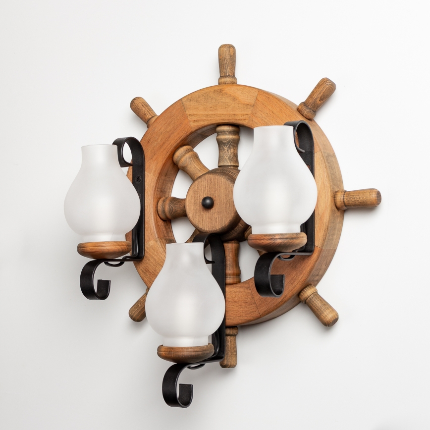 Brilagi - Nástěnné svítidlo TIMONA 3xE14/40W/230V buk