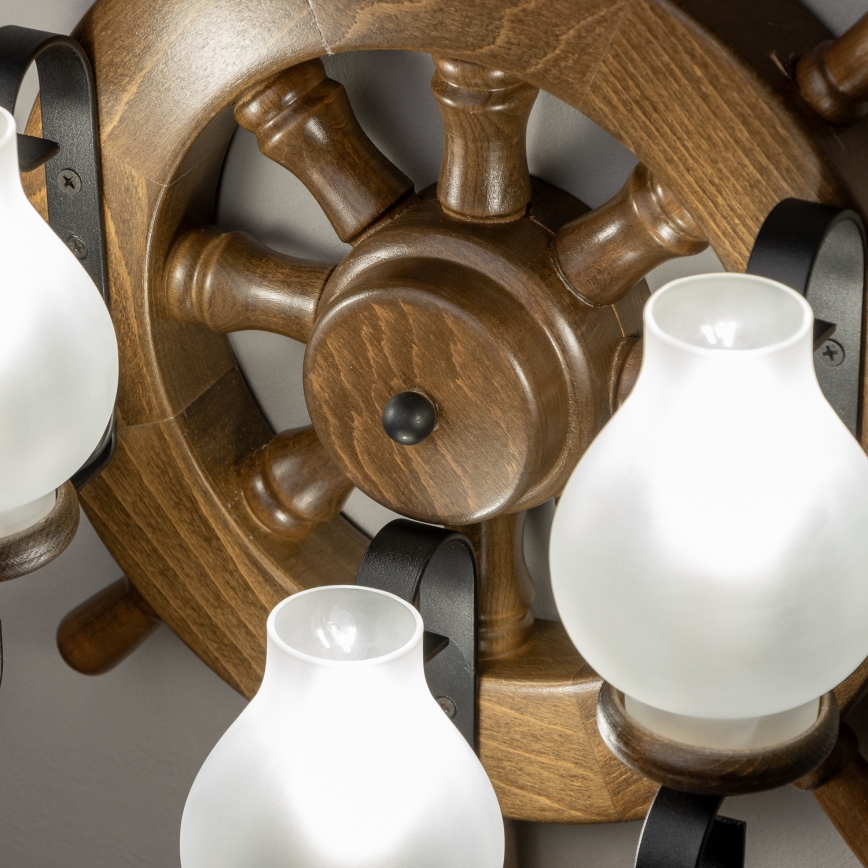 Brilagi - Nástěnné svítidlo TIMONA 3xE14/40W/230V buk/ořech