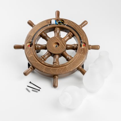 Brilagi - Nástěnné svítidlo TIMONA 3xE14/40W/230V buk/ořech