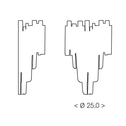 Brilagi - Nástěnné svítidlo VERVE 2xE14/40W/230V zlatá