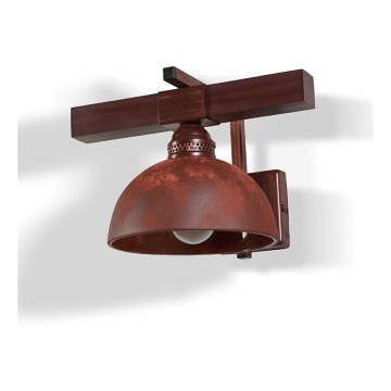BRILAGI - Nástěnné svítidlo VIRIONI 1xE27/60W/230V měděná/patina