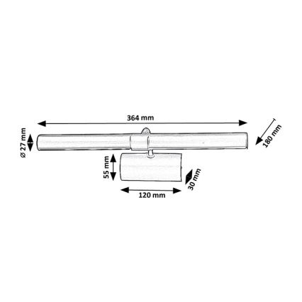 Brilagi - Obrazové svítidlo DANAE 2xE14/40W/230V zlatá