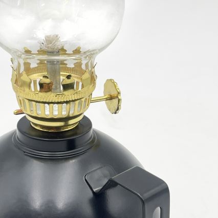 Brilagi - Petrolejová lampa MERLIN černá
