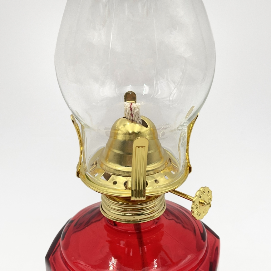 BRILAGI - Petrolejová lampa MERLIN červená