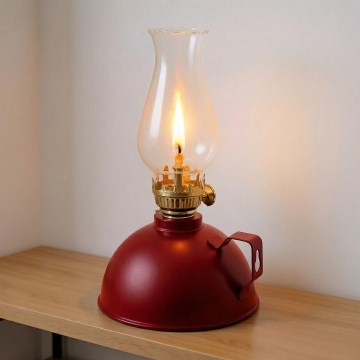 Brilagi - Petrolejová lampa MERLIN červená