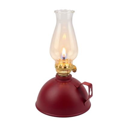 BRILAGI - Petrolejová lampa MERLIN červená