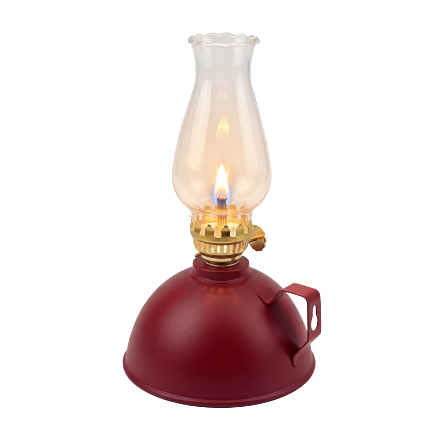 BRILAGI - Petrolejová lampa MERLIN červená