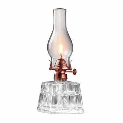 Brilagi - Petrolejová lampa MERLIN čirá/bronzová/patina