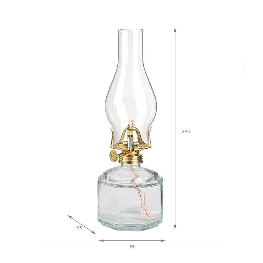 Brilagi - Petrolejová lampa MERLIN čirá