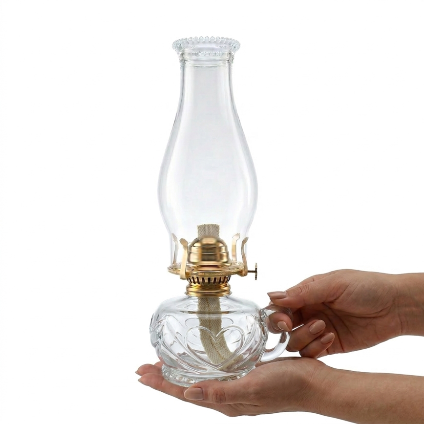 Brilagi - Petrolejová lampa MERLIN čirá