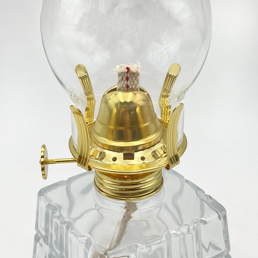Brilagi - Petrolejová lampa MERLIN čirá/zlatá