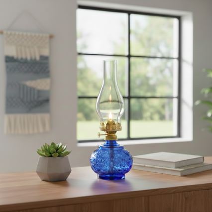 Brilagi - Petrolejová lampa MERLIN modrá