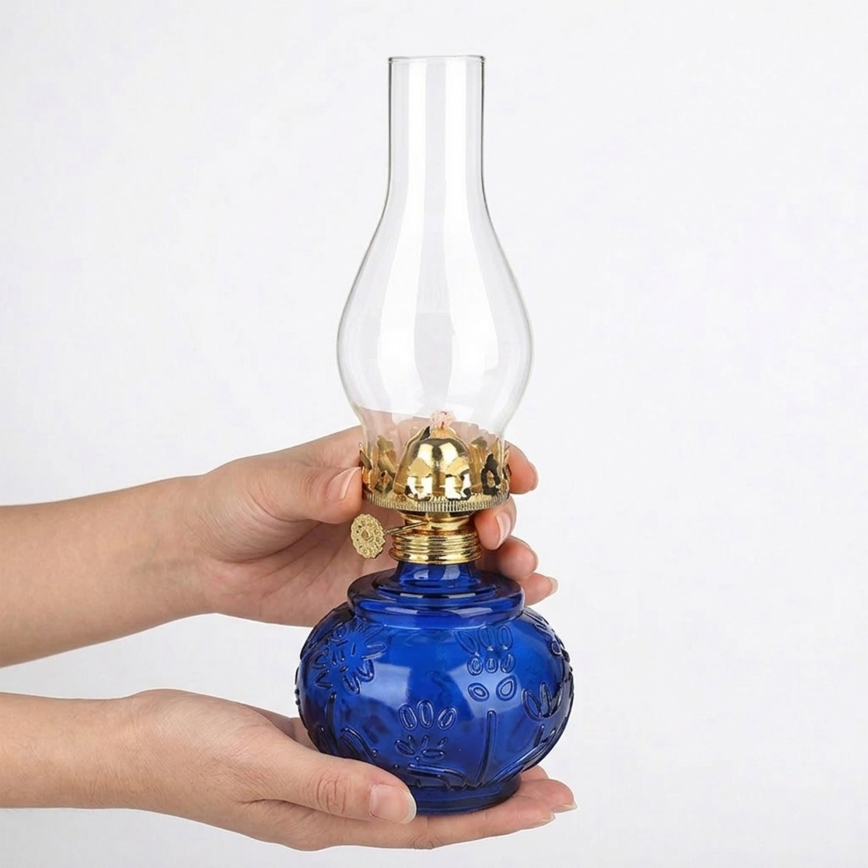 Brilagi - Petrolejová lampa MERLIN modrá