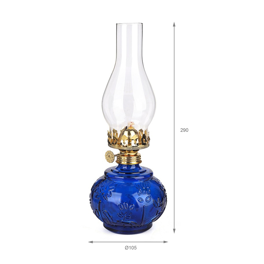 Brilagi - Petrolejová lampa MERLIN modrá