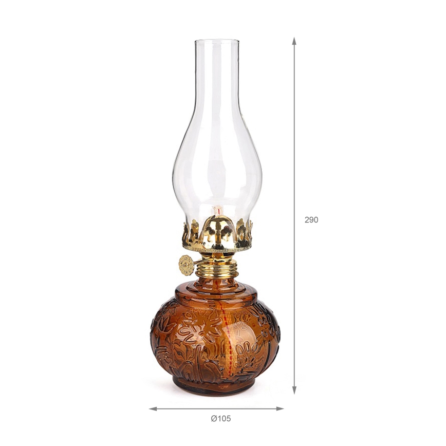Brilagi - Petrolejová lampa MERLIN oranžová