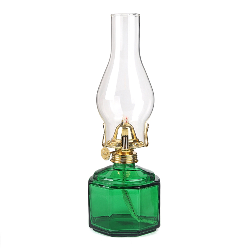 Brilagi - Petrolejová lampa MERLIN zelená