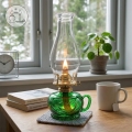 Brilagi - Petrolejová lampa MERLIN zelená