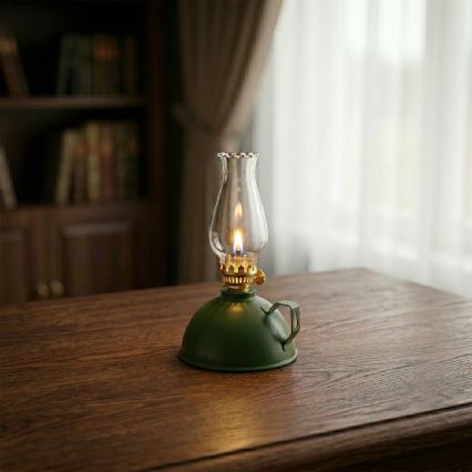 BRILAGI - Petrolejová lampa MERLIN zelená