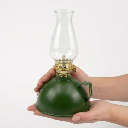 BRILAGI - Petrolejová lampa MERLIN zelená