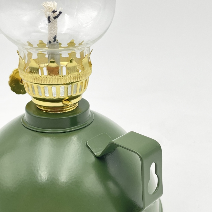 BRILAGI - Petrolejová lampa MERLIN zelená