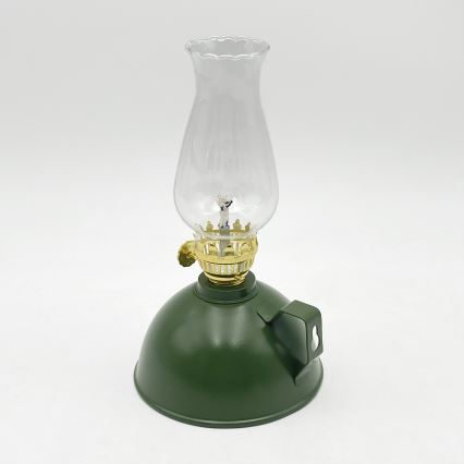 BRILAGI - Petrolejová lampa MERLIN zelená