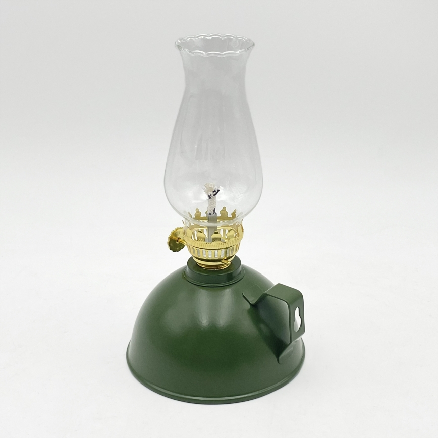 BRILAGI - Petrolejová lampa MERLIN zelená
