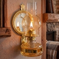 Brilagi - Petrolejová lampa se zrcadlem MERLIN lesklá zlatá