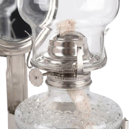 Brilagi - Petrolejová lampa se zrcadlem MERLIN lesklý chrom