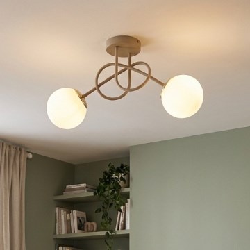 Brilagi - Přisazený lustr 2xE27/60W/230V béžová/zlatá