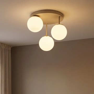 Brilagi - Přisazený lustr 3xE27/60W/230V béžová/zlatá
