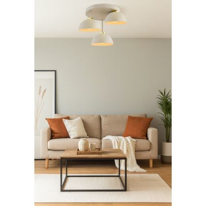 Brilagi - Přisazený lustr 3xE27/60W/230V béžová/zlatá