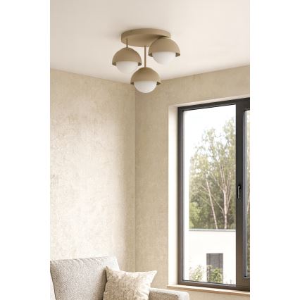 Brilagi - Přisazený lustr 3xE27/60W/230V béžová/zlatá