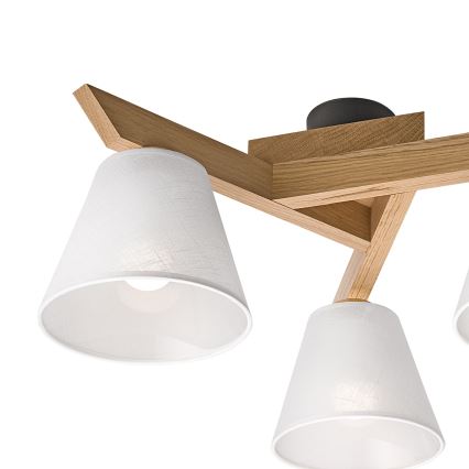 Brilagi - Přisazený lustr ANTHONY 3xE14/40W/230V dub/bílá