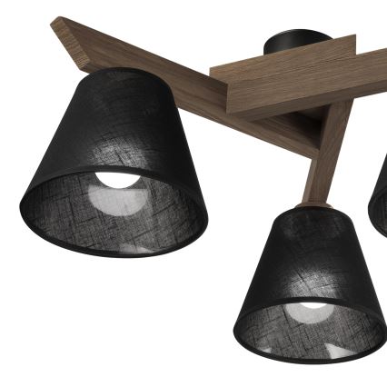 Brilagi - Přisazený lustr ANTHONY 3xE14/40W/230V dub ořech/černá