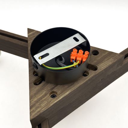 Brilagi - Přisazený lustr ANTHONY 3xE14/40W/230V dub ořech/hnědá