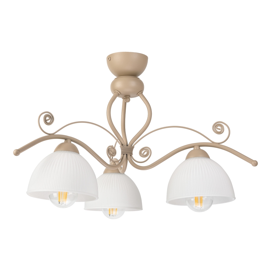 Brilagi - Přisazený lustr ANTICO MODERN 3xE27/60W/230V béžová