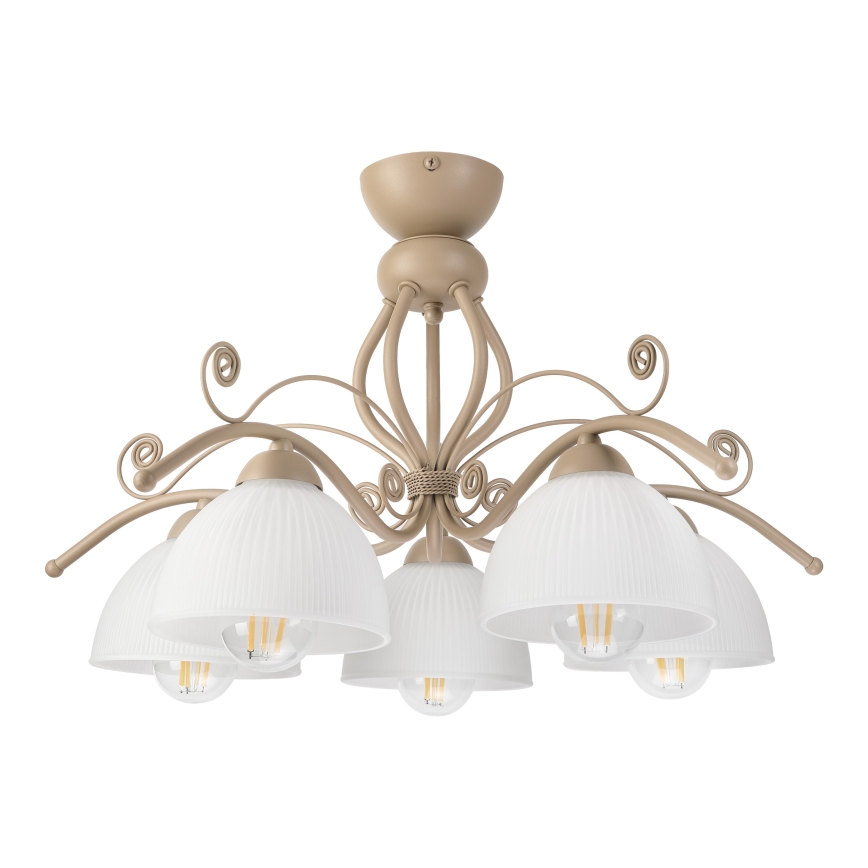 Brilagi - Přisazený lustr ANTICO MODERN 5xE27/60W/230V béžová